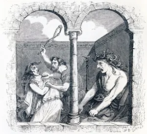 The discord (La discorde) - Fables by La Fontaine, 19th century (engraving) The discord (La discorde) - Fables by La Fontaine, 19th century (engraving)