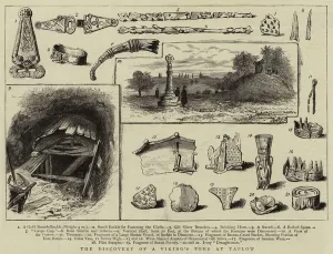 The Discovery of a Viking's Tomb at Taplow (engraving) The Discovery of a Viking's Tomb at Taplow (engraving)