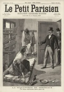 Discovery of a woman kept prisonerby her husband for four years, Bordeaux, France (engraving) Discovery of a woman kept prisonerby her husband for four years, Bordeaux, France (engraving)
