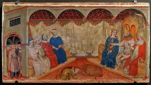 Rabbi Gallery: Dispute of St. Sylvester with the Rome rabbis at the presence of Costantine and Helen