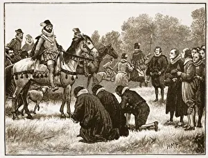 The dissenting divines presenting their petition to James The dissenting divines presenting their petition to James
