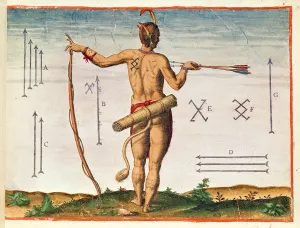 Distinctive Markings of a Warrior of Virginia, from Admiranda Narratio..' Distinctive Markings of a Warrior of Virginia, from Admiranda Narratio..'