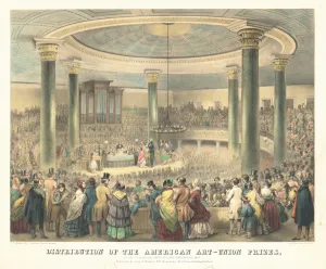 Distribution of the American Art-Union Prices (colour lithograph on wove paper) Distribution of the American Art-Union Prices (colour lithograph on wove paper)