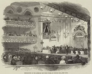 Distribution of the American Art-Union Prizes, in Tripler Hall, New York (engraving)