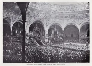 The Distribution of Awards in the Salle Des Fetes, 18 August 1900 (b/w photo) The Distribution of Awards in the Salle Des Fetes, 18 August 1900 (b/w photo)