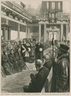 Distribution of Maunday Charity at Whitehall (engraving)
