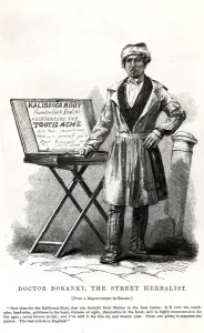 Doctor Bokanky, the street herbalist (litho) (b/w photo) Doctor Bokanky, the street herbalist (litho) (b/w photo)