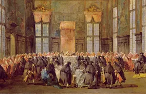 The Doge at the Feast for the Opening of the Carnival of Venice (oil on canvas) The Doge at the Feast for the Opening of the Carnival of Venice (oil on canvas)
