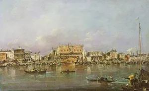 Doges Palace and view of St. Marks Basin, Venice (oil on canvas) Doges Palace and view of St. Marks Basin, Venice (oil on canvas)
