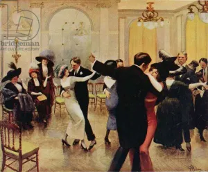 Doing the Tango, published in Femina, 1913 (colour litho) Doing the Tango, published in Femina, 1913 (colour litho)