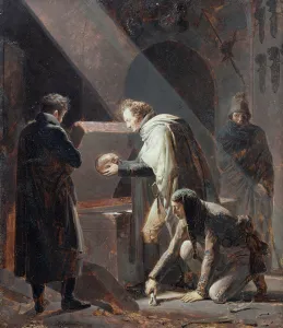 Dominique Vivant Denon (1747-1825) Replacing the bones of Le Cid in his Tomb (oil Dominique Vivant Denon (1747-1825) Replacing the bones of Le Cid in his Tomb (oil