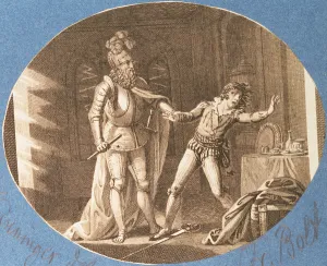 Don Giovanni and the statue of the Commandantore that has come to life, Act II scene iv Don Giovanni and the statue of the Commandantore that has come to life, Act II scene iv