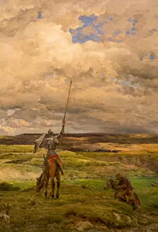 Don Quixote Gallery: Don Quixote by French artist Adrien Demont, 1851 - 1928. On display at the National Gallery of