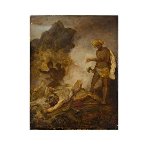 Don Raphael and his Companions Surprised by Corsairs (oil on paper laid to panel) Don Raphael and his Companions Surprised by Corsairs (oil on paper laid to panel)