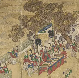 Dongwanggong, detail from The Banquet of Seowangmo, c.1800 (ink, color and gold on silk) Dongwanggong, detail from The Banquet of Seowangmo, c.1800 (ink, color and gold on silk)