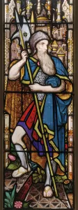 The Doorkeeper, detail from The Wise and Foolish Virgins, c.1868 (stained glass) The Doorkeeper, detail from The Wise and Foolish Virgins, c.1868 (stained glass)