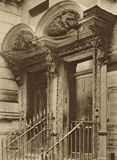 Doorways in Laurence Pountney Hill, City of London (b/w photo) Doorways in Laurence Pountney Hill, City of London (b/w photo)