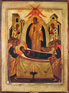 The Dormition of the Virgin (tempera and gold leaf on panel) The Dormition of the Virgin (tempera and gold leaf on panel)
