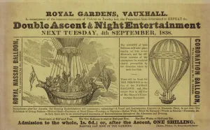 Double ascent and night entertainment (engraving) Double ascent and night entertainment (engraving)