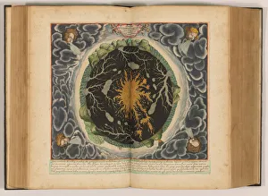Double page illustration from Mundus Subterraneus, 1665 Double page illustration from Mundus Subterraneus, 1665