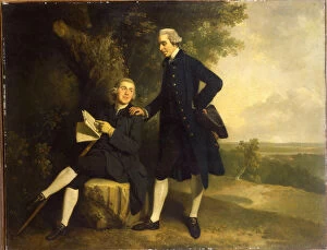 Legs Crossed At Knee Gallery: Double Portrait of Thomas Somers Cocks and Richard Cocks of Castleditch