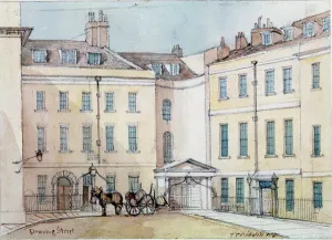 Downing Street, 1851 (w/c on paper) Downing Street, 1851 (w/c on paper)