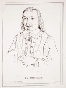 Dr Dorislaus, from a drawing in India ink in the collection of St John St Aubyn Bar, imp Dr Dorislaus, from a drawing in India ink in the collection of St John St Aubyn Bar, imp