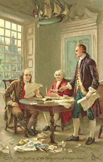 Drafting of the United States Declaration of Independence, Philadelphia, Pennsylvania Drafting of the United States Declaration of Independence, Philadelphia, Pennsylvania