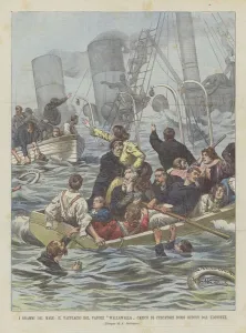 The Dramas Of The Sea, The Shipwreck Of The Wallawalla Steam Loaded With Gold Diggers From The Klondike (Colour Litho) The Dramas Of The Sea, The Shipwreck Of The Wallawalla Steam Loaded With Gold Diggers From The Klondike (Colour Litho)