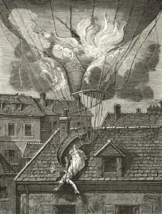 Dramatic death of Madame Sophie Blanchard (1778-1819), aeronaute on 6 July 1819 above Dramatic death of Madame Sophie Blanchard (1778-1819), aeronaute on 6 July 1819 above