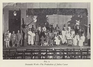 Dramatic Work, The Production of Julius Caesar (b / w photo)