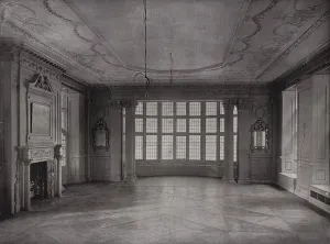 Drawing-Room, looking into Bay, Ashorne Hill House, near Leamington, England (b/w photo) Drawing-Room, looking into Bay, Ashorne Hill House, near Leamington, England (b/w photo)