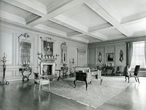Industrialists Collection: The Drawing Room of the Treasurer's House, York, from The English Manor House (b/w photo)
