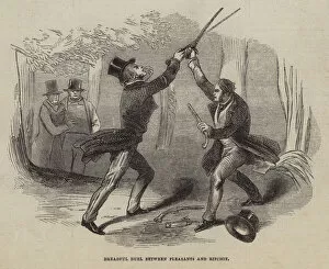 Dreadful Duel between Pleasants and Ritchie (engraving)