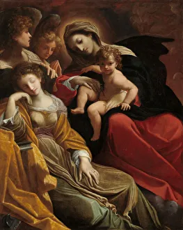 The Dream of Saint Catherine of Alexandria, c.1593 (oil on canvas) The Dream of Saint Catherine of Alexandria, c.1593 (oil on canvas)