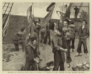 Dressing an Ironclad with Flags at Spithead in Honour of the Wedding of the Princess Dressing an Ironclad with Flags at Spithead in Honour of the Wedding of the Princess