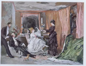 The Dressing Room of Hortense Schneider (1833-1920) at the Theatre des Varietes, 1873 The Dressing Room of Hortense Schneider (1833-1920) at the Theatre des Varietes, 1873