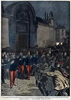 Orthodox Jews Gallery: Dreyfus affair: the defeat of the Jewish band by the acquittal of Commander Esterhazy is greeted