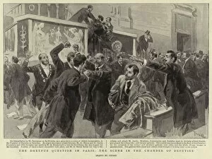 William (after) Small Gallery: The Dreyfus Question in Paris, the Scene in the Chamber of Deputies (litho)
