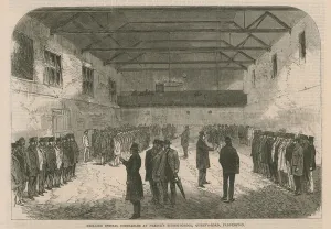 Queens Road Gallery: Drilling Special Constables (engraving)