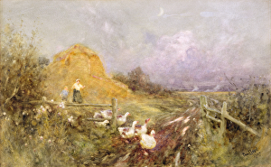 Driving Geese, Early Evening, 1907 (w/c on paper) Driving Geese, Early Evening, 1907 (w/c on paper)