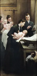 The Drop of Milk in Belleville: Doctor Variots Surgery, The Weighing Session The Drop of Milk in Belleville: Doctor Variots Surgery, The Weighing Session