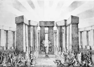 Druids Sacrificing to the Sun in their Temple called Stonehenge Druids Sacrificing to the Sun in their Temple called Stonehenge