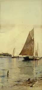 Drying the Sails, Oyster Boats, Patchogue, Long Island Drying the Sails, Oyster Boats, Patchogue, Long Island