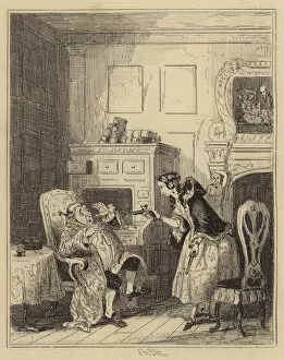 The Duchess of Kingston forcing her refractory Banker to cash up (engraving)