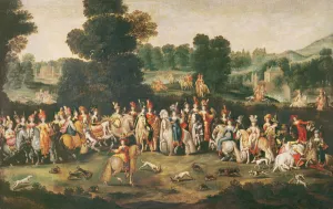 The Duchess of Lorraine Hunting (oil on canvas) The Duchess of Lorraine Hunting (oil on canvas)