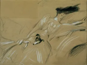 The Duchess of Marlborough Dozing Off at Blenheim Palace (pastel on paper) The Duchess of Marlborough Dozing Off at Blenheim Palace (pastel on paper)