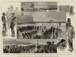 The Duke of Edinburgh inspecting Naval Volunteers at Tynemouth, Shields The Duke of Edinburgh inspecting Naval Volunteers at Tynemouth, Shields