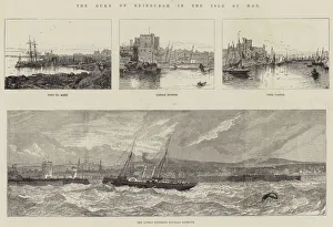 Duke Of Edinburgh Gallery: The Duke of Edinburgh in the Isle of Man (engraving)