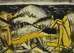 Dunes One Sitting and Girl Lying Down (Two Girls in the Sylt Dunes) Dunes One Sitting and Girl Lying Down (Two Girls in the Sylt Dunes)